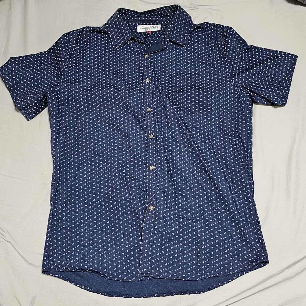 Sovereign Cide Paisley Pattern Button Down Shirt